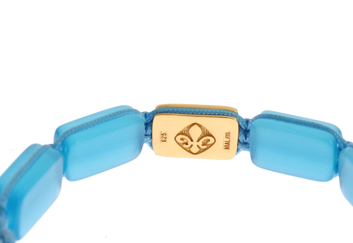 CZ Opal 18K Gold 925 Bracelet - X excelência