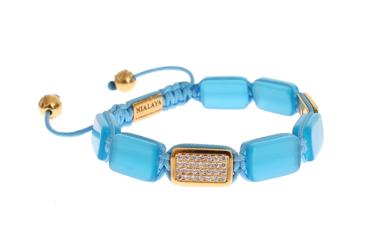 CZ Opal 18K Gold 925 Bracelet - X excelência
