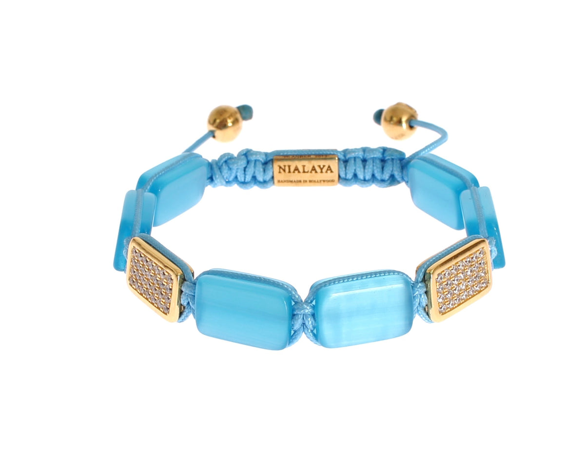CZ Opal 18K Gold 925 Bracelet - X excelência