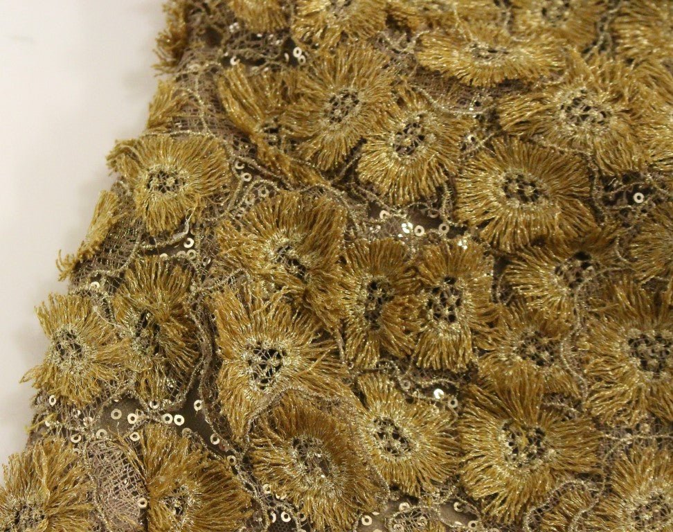 GOLD Long Lace Maxi Crystal Dress - X excelência