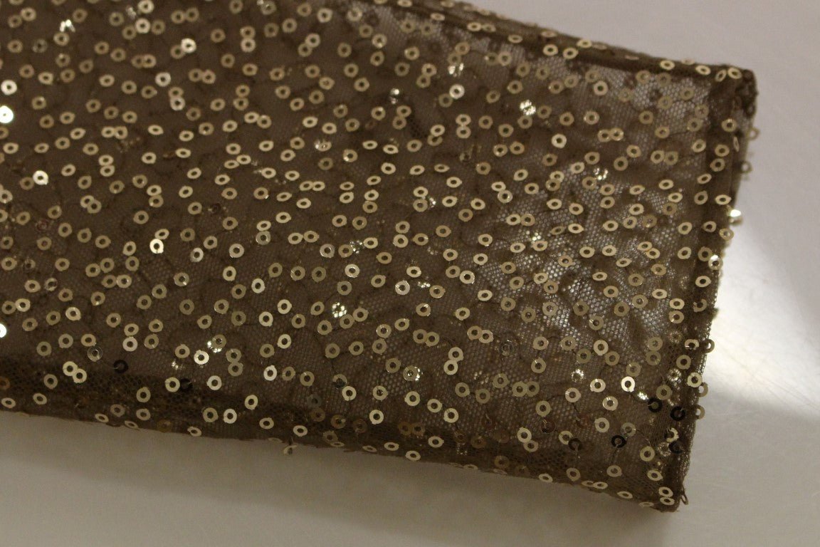 GOLD Long Lace Maxi Crystal Dress - X excelência