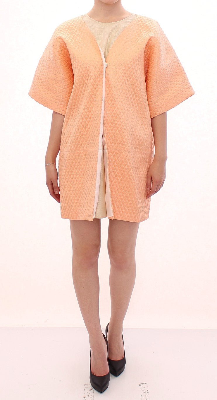Pink Short Sleeves Jacket Coat - X excelência