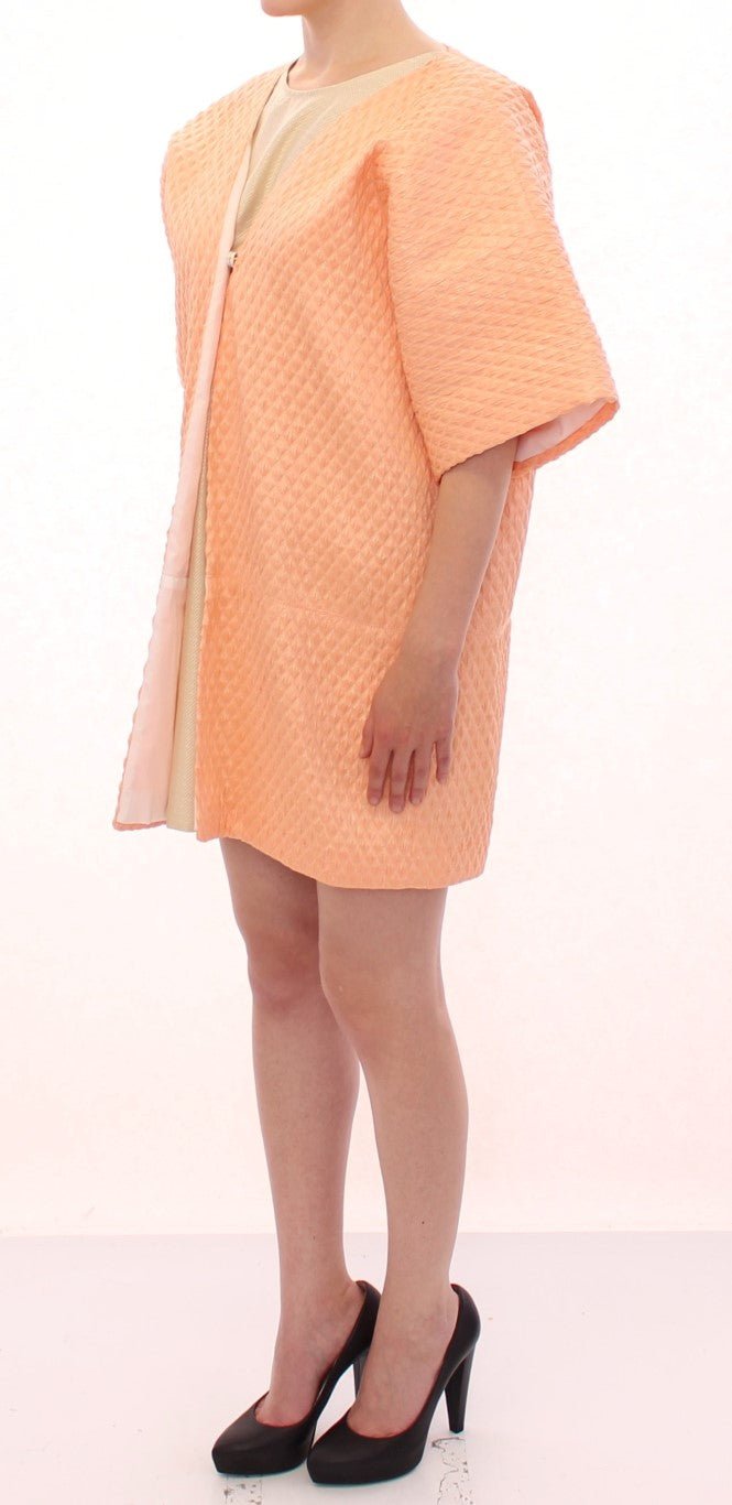 Pink Short Sleeves Jacket Coat - X excelência