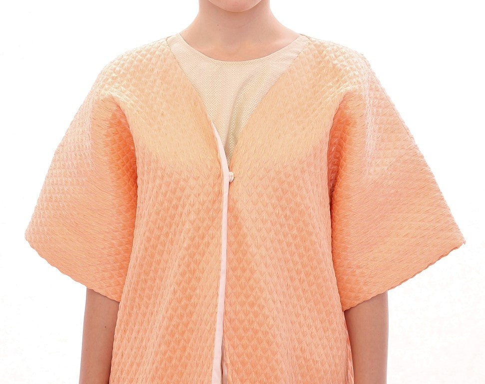 Pink Short Sleeves Jacket Coat - X excelência