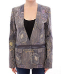 Multicolor Silk Floral Cotton Blazer - X excelência
