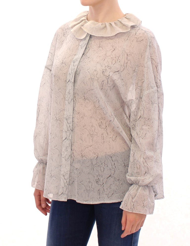 Blue Cotton Blouse Tunic - X excelência