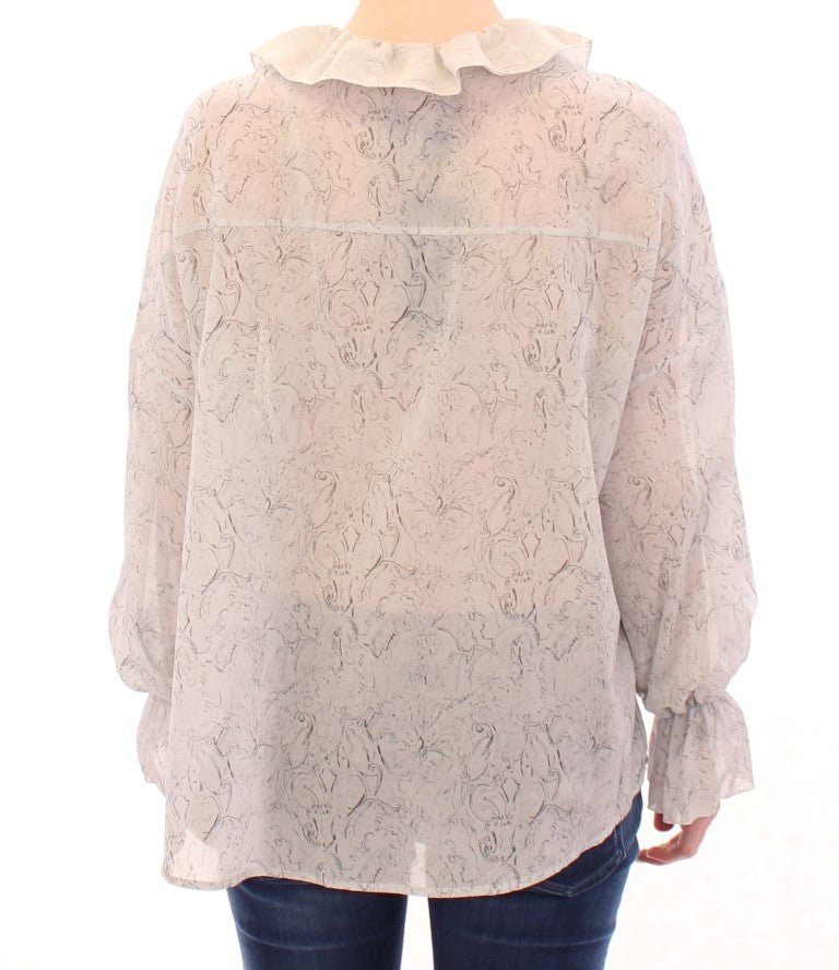 Blue Cotton Blouse Tunic - X excelência