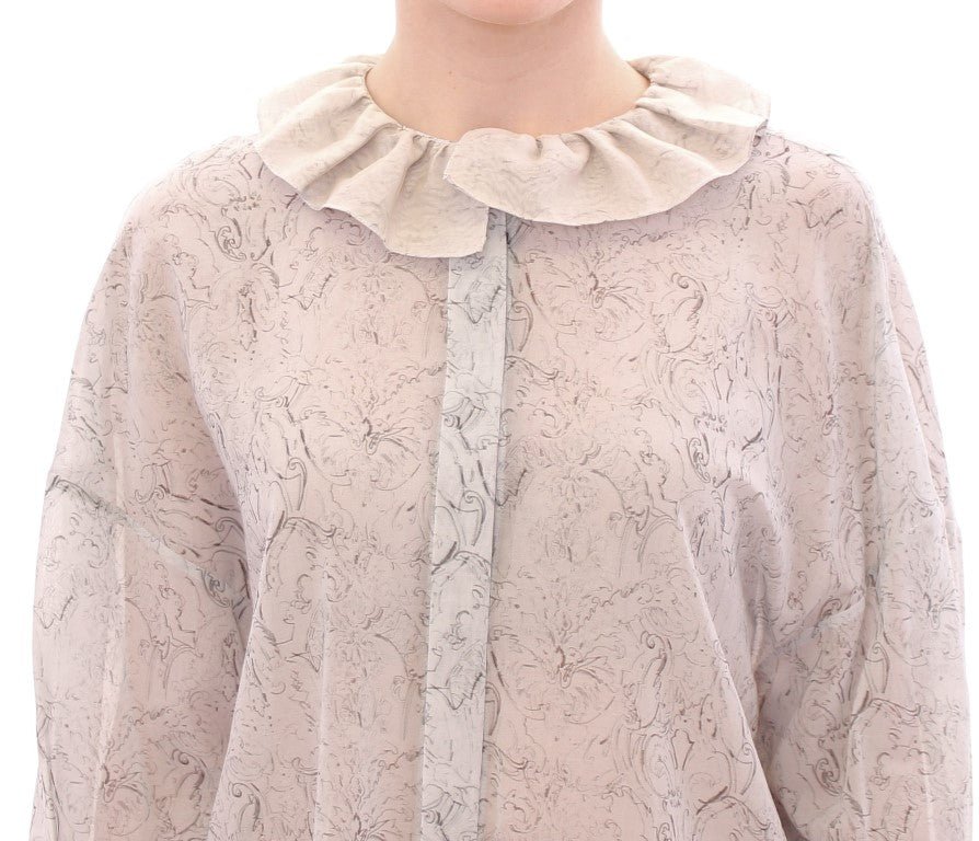 Blue Cotton Blouse Tunic - X excelência