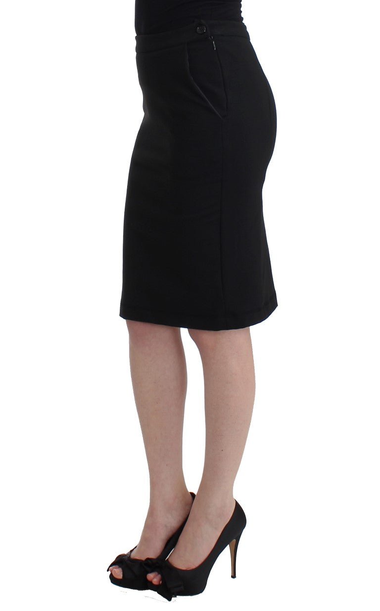 Black Straight Pencil Skirt - X excelência