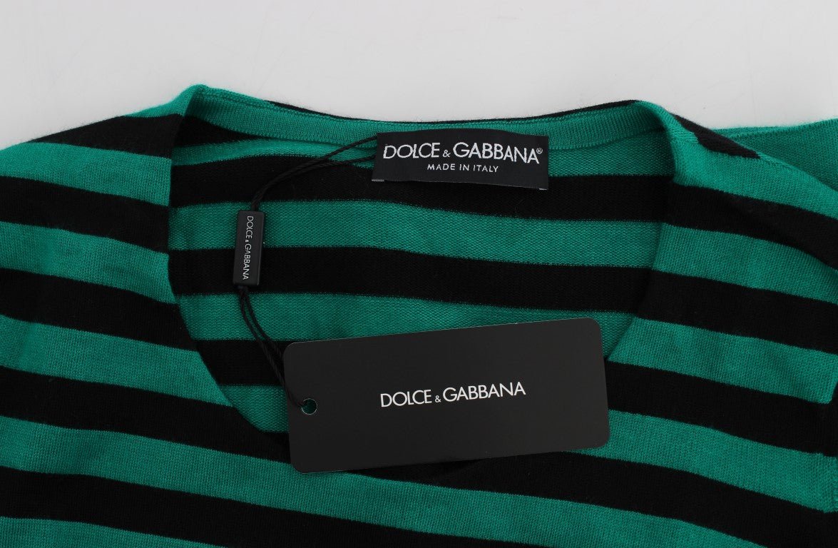 Green Black Silk Cashmere Sweater - X excelência