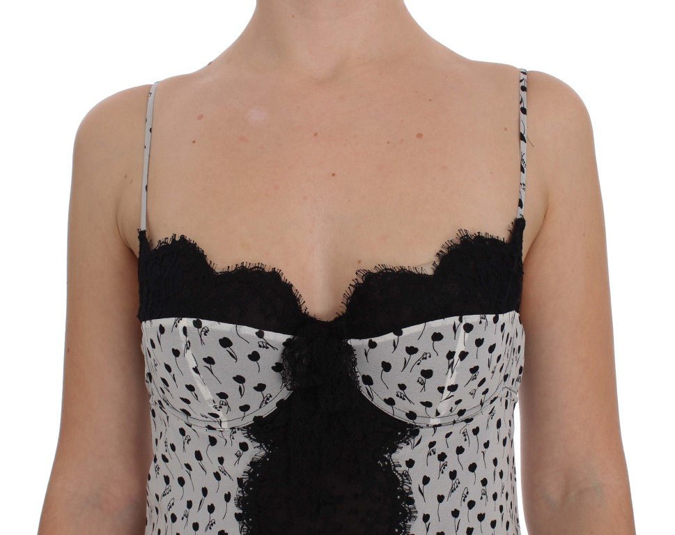 Black Silk Lace Babydoll Lingerie Top - X excelência