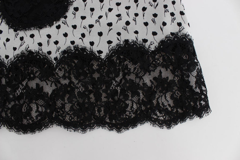 Black Silk Lace Babydoll Lingerie Top - X excelência