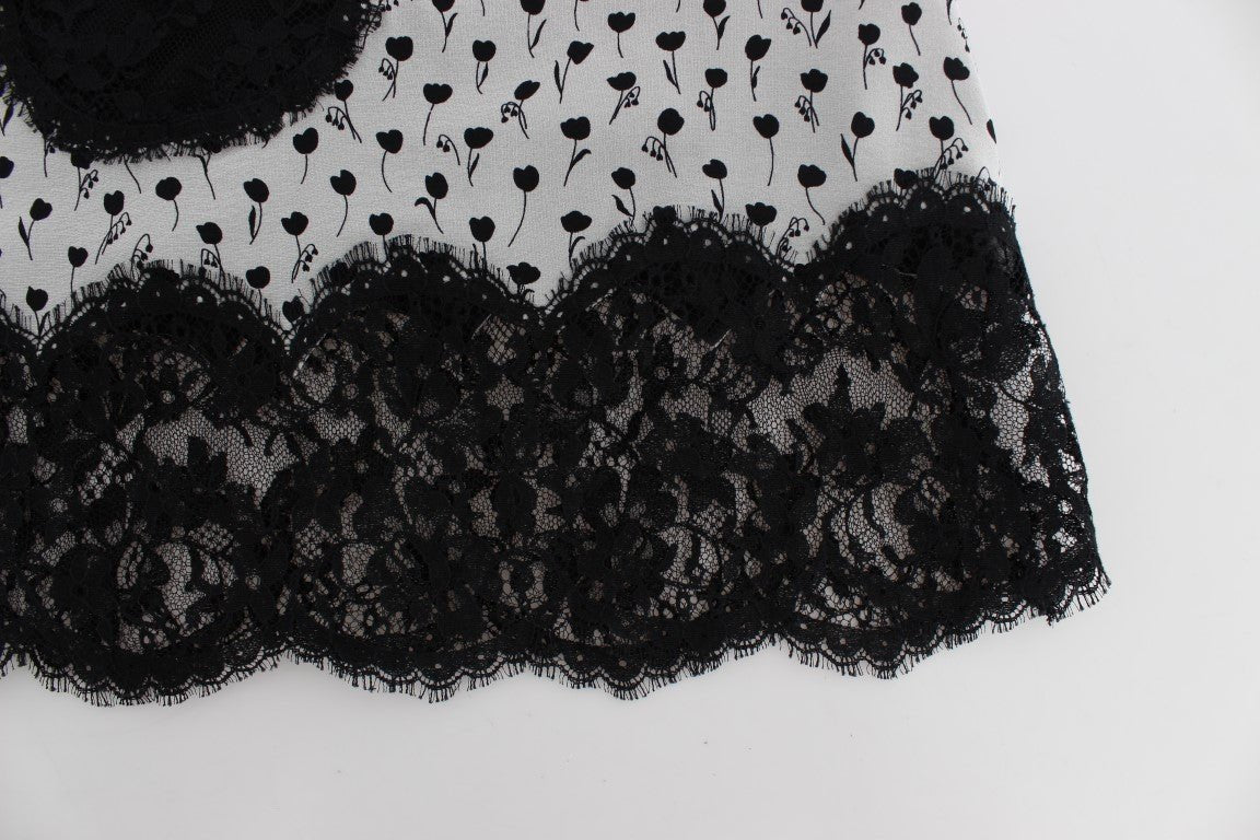 Black Silk Lace Babydoll Lingerie Top - X excelência