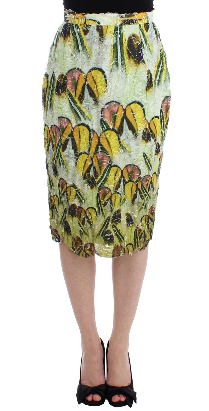 Multicolor Organza Pencil Skirt - X excelência
