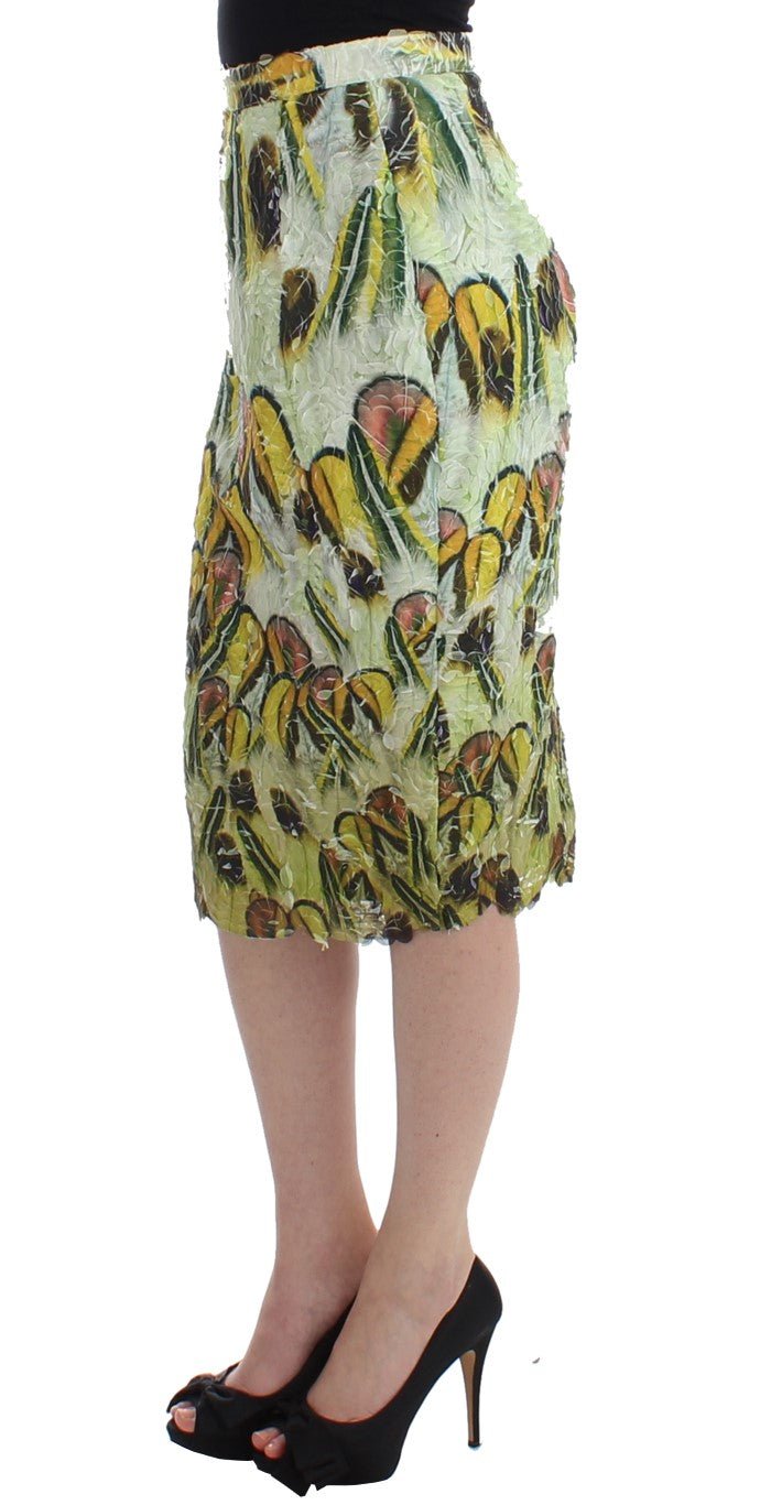 Multicolor Organza Pencil Skirt - X excelência