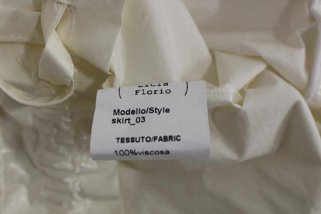 White Above-Knee Stretch Waist Strap Skirt - X excelência