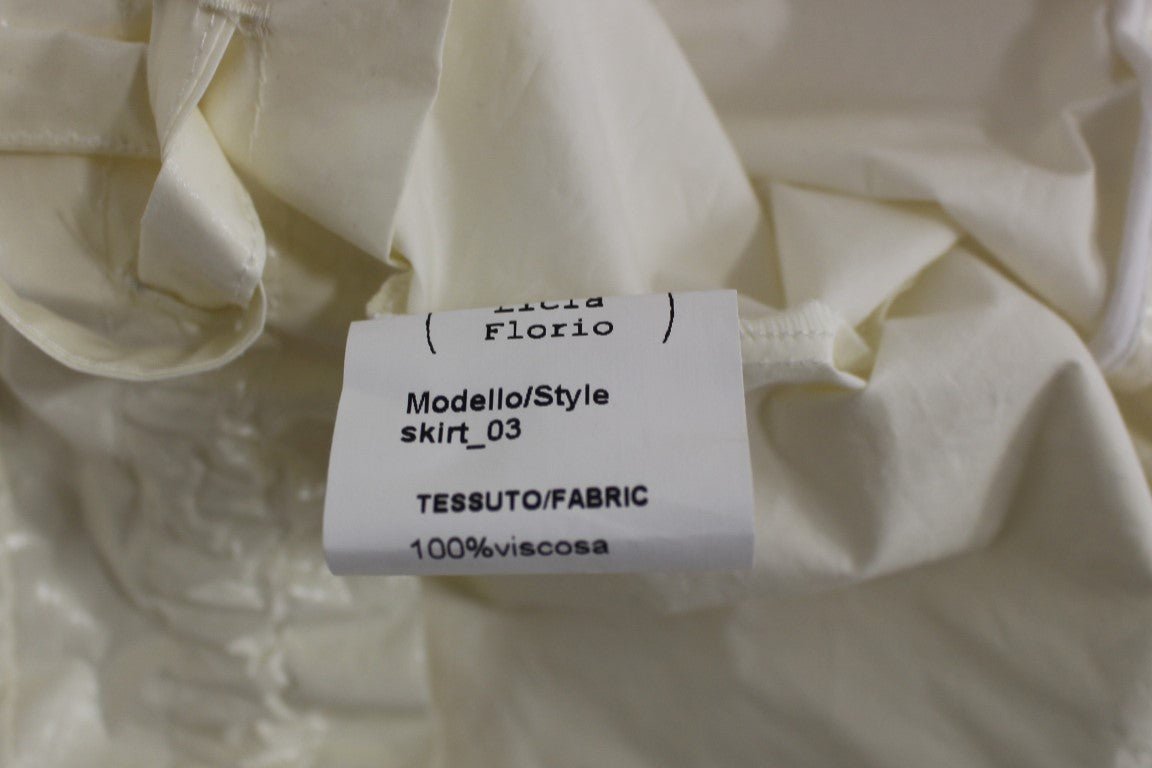 White Above-Knee Stretch Waist Strap Skirt - X excelência