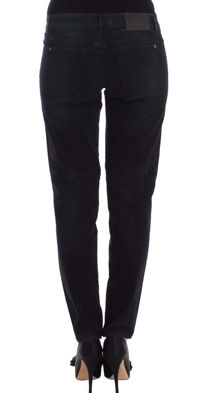 Blue Slim Jeans Denim Pants Skinny Leg Straight - X excelência