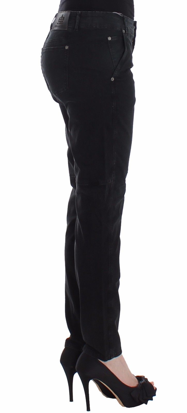 Blue Slim Jeans Denim Pants Skinny Leg Straight - X excelência