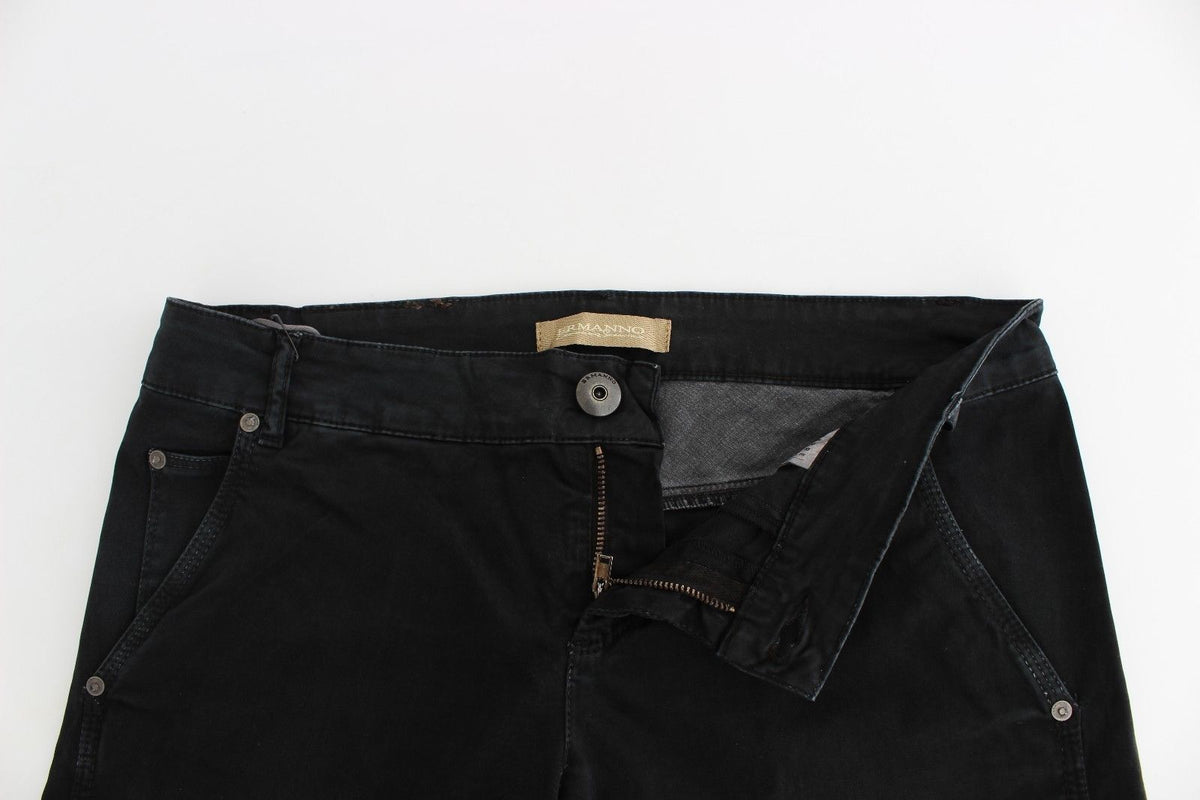Blue Slim Jeans Denim Pants Skinny Leg Straight - X excelência
