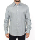 Gray Cotton Long Sleeve Casual Shirt Top - X excelência