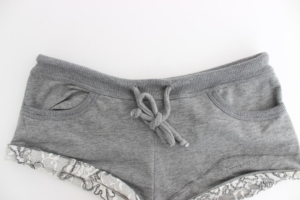 Lingerie Gray Mini Shorts Sleepwear Hotpants - X excelência