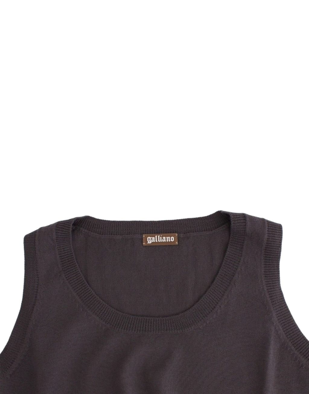 Brown knit tank top - X excelência