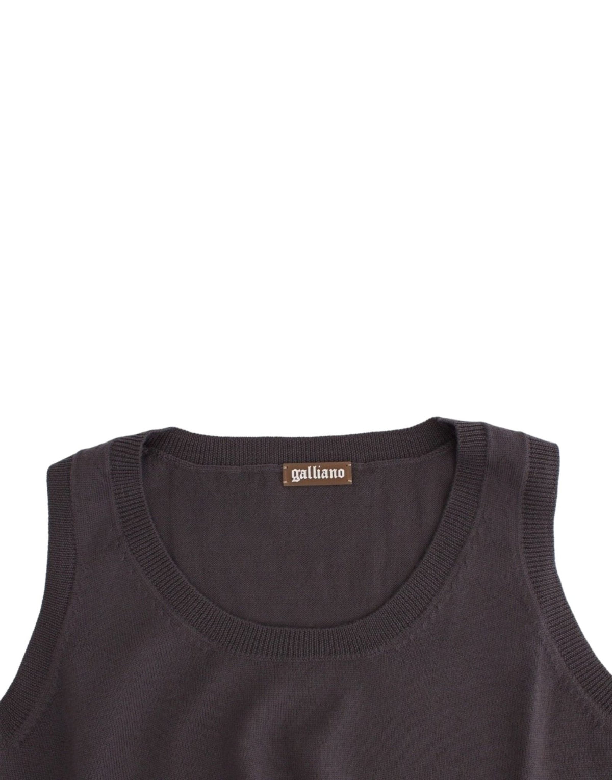 Brown knit tank top - X excelência
