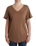 Brown shortsleeved top - X excelência