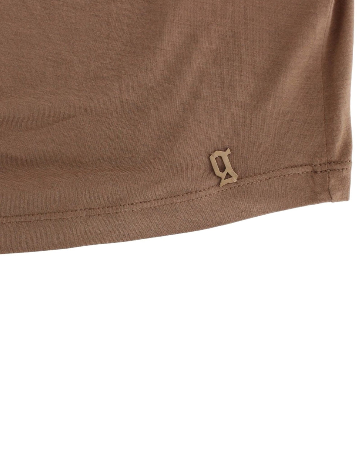 Brown shortsleeved top - X excelência