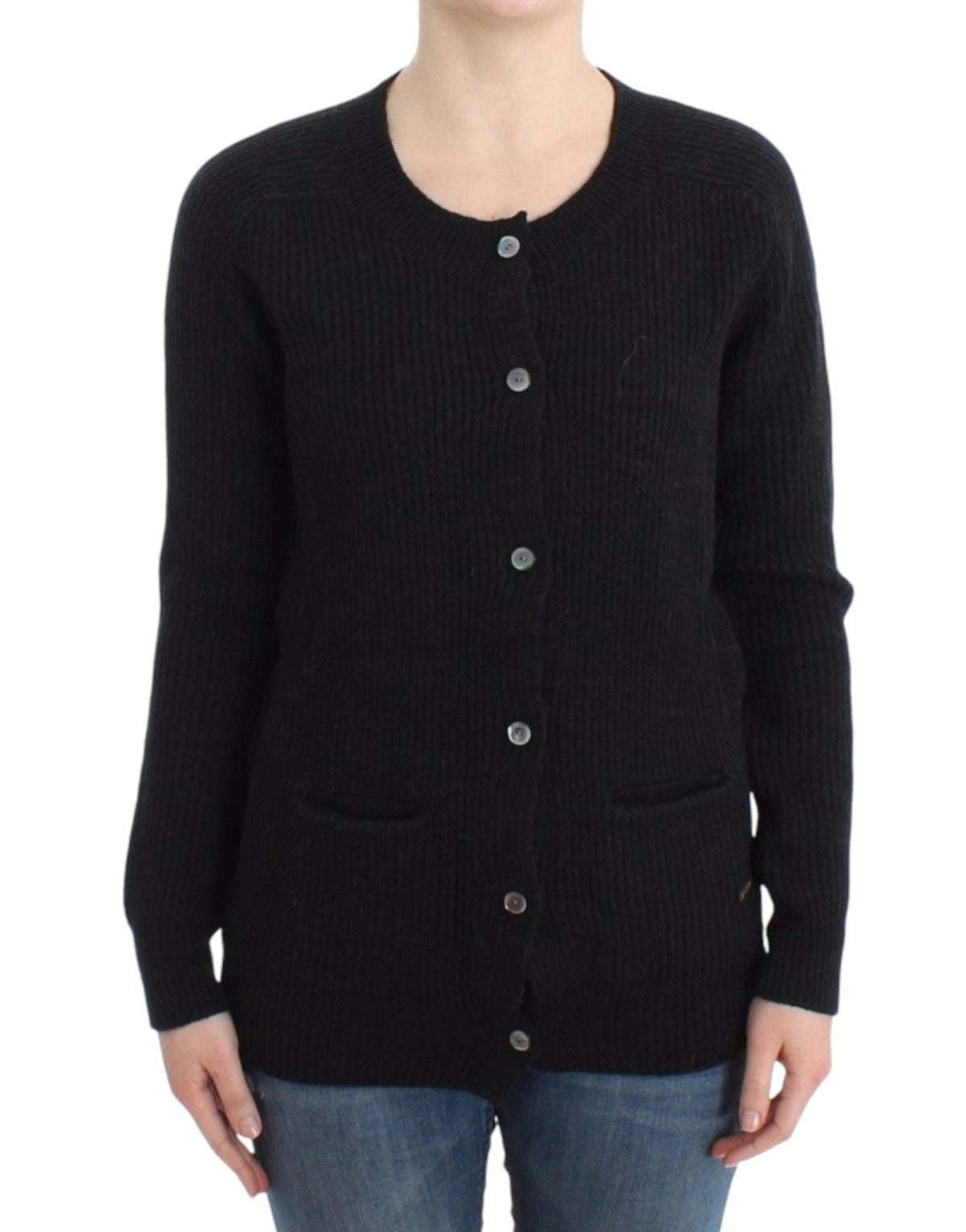 Black wool cardigan - X excelência