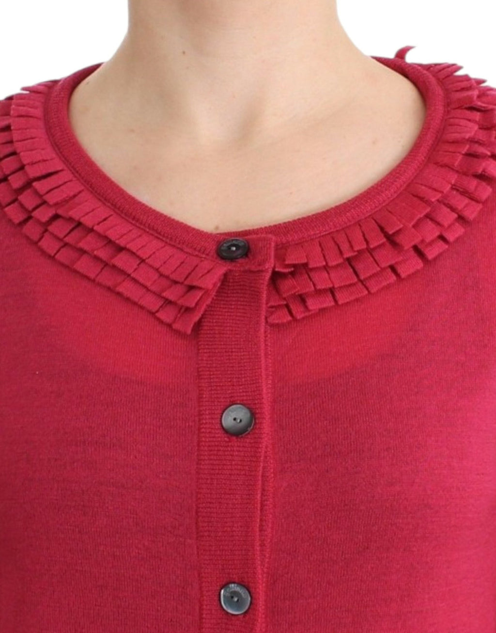 Pink wool cardigan - X excelência