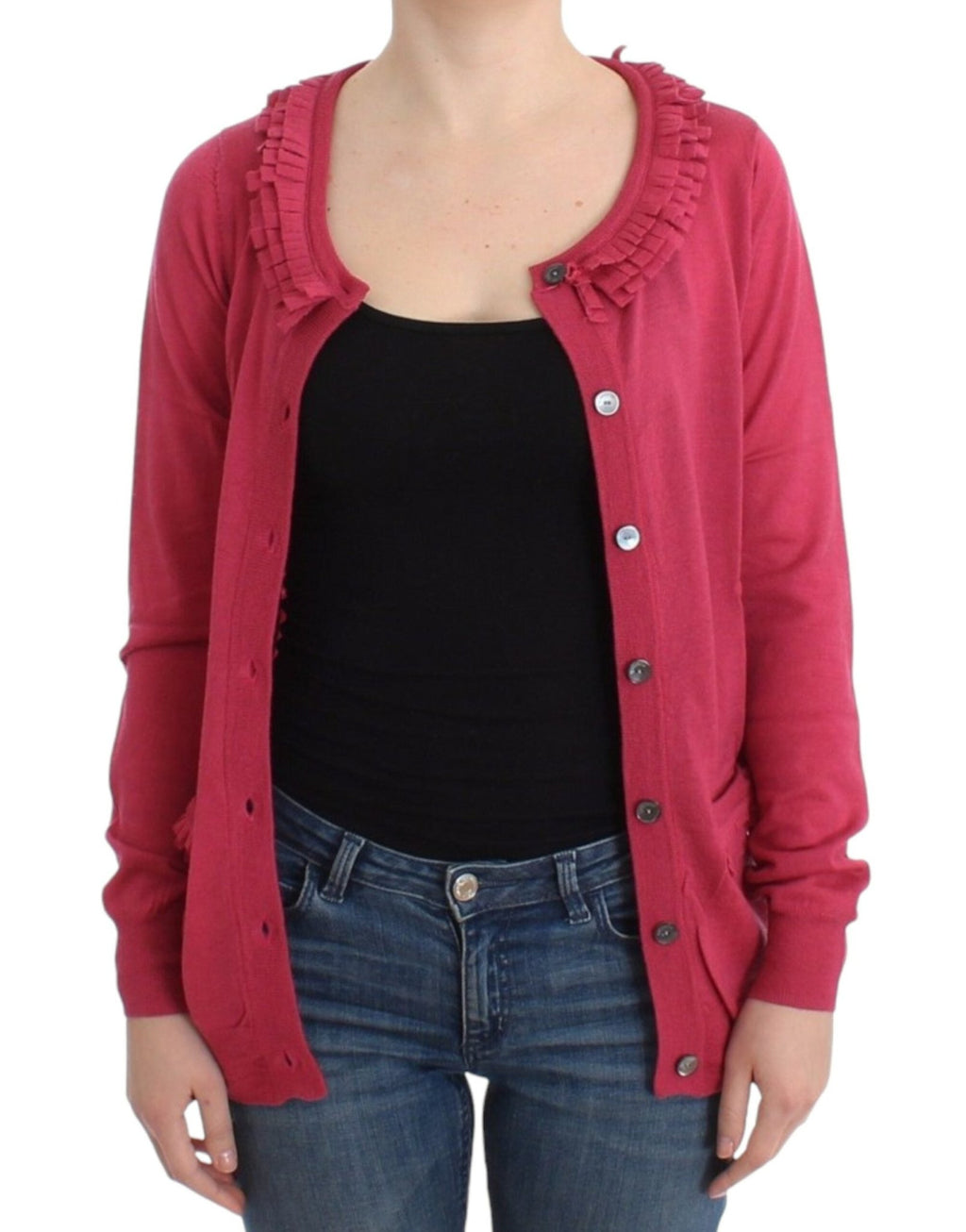 Pink wool cardigan - X excelência