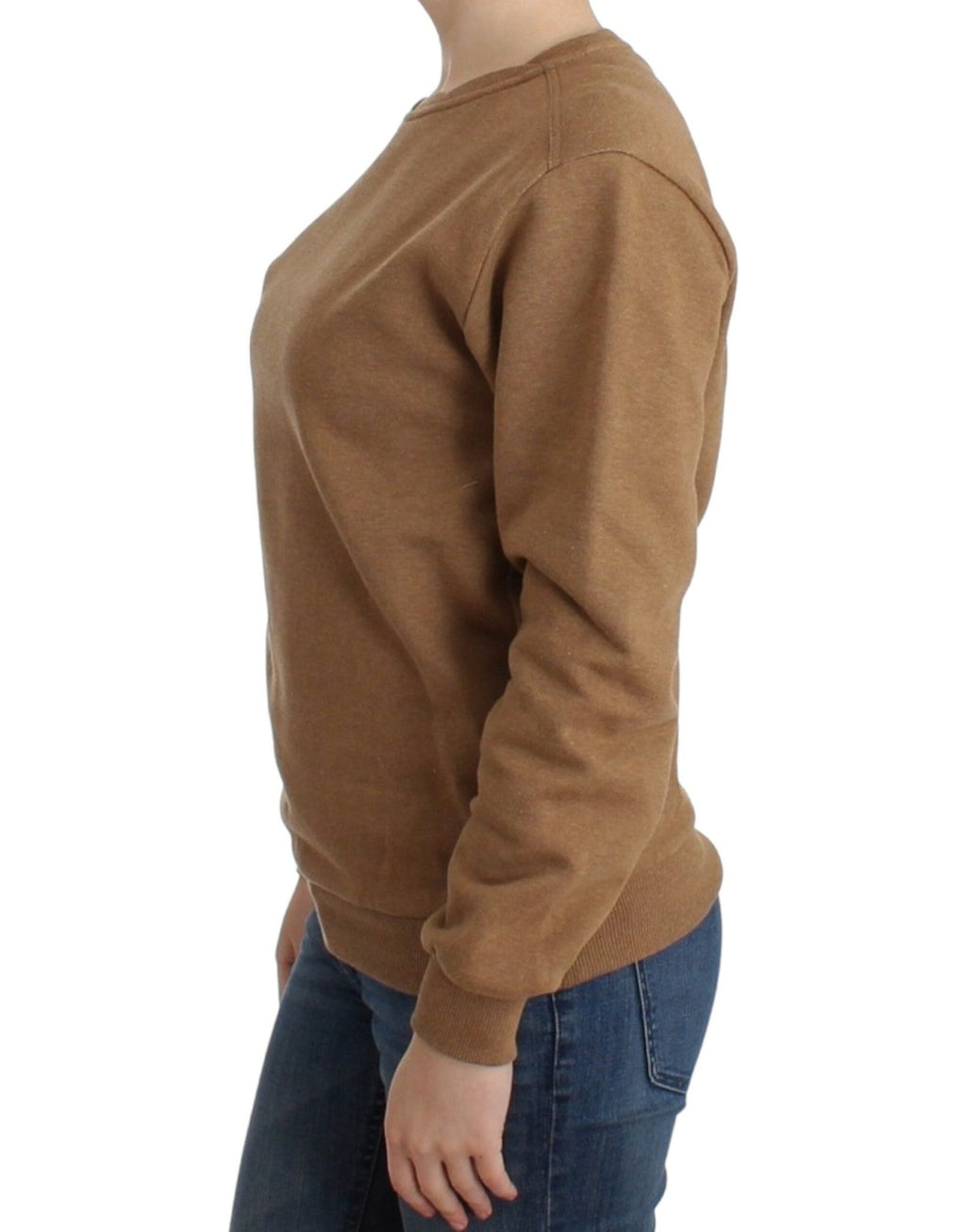 Brown Crewneck Cotton Sweater - X excelência