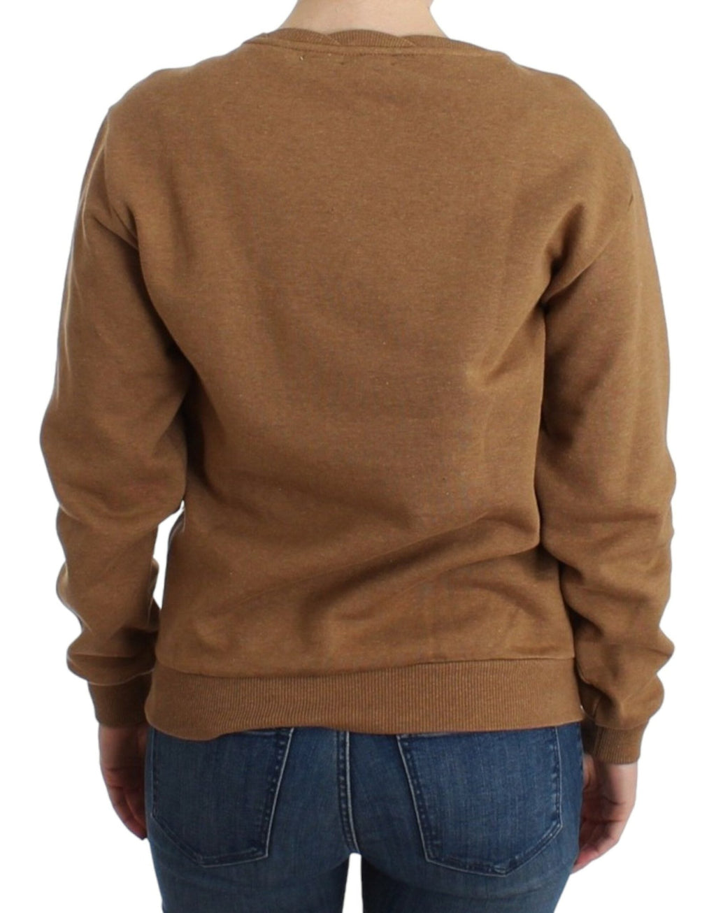 Brown Crewneck Cotton Sweater - X excelência