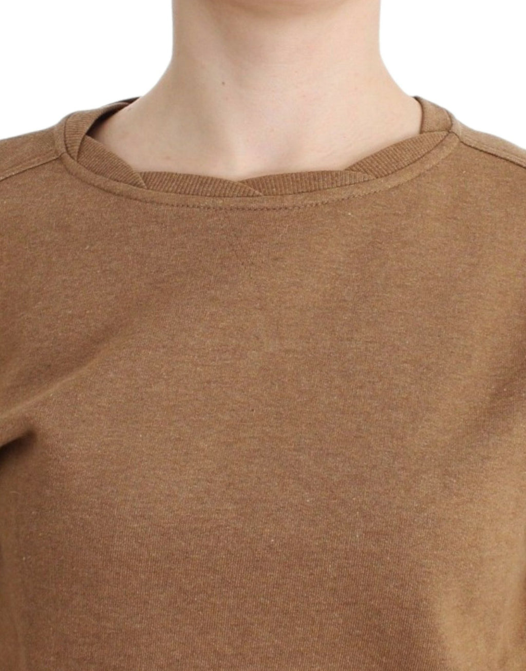 Brown Crewneck Cotton Sweater - X excelência
