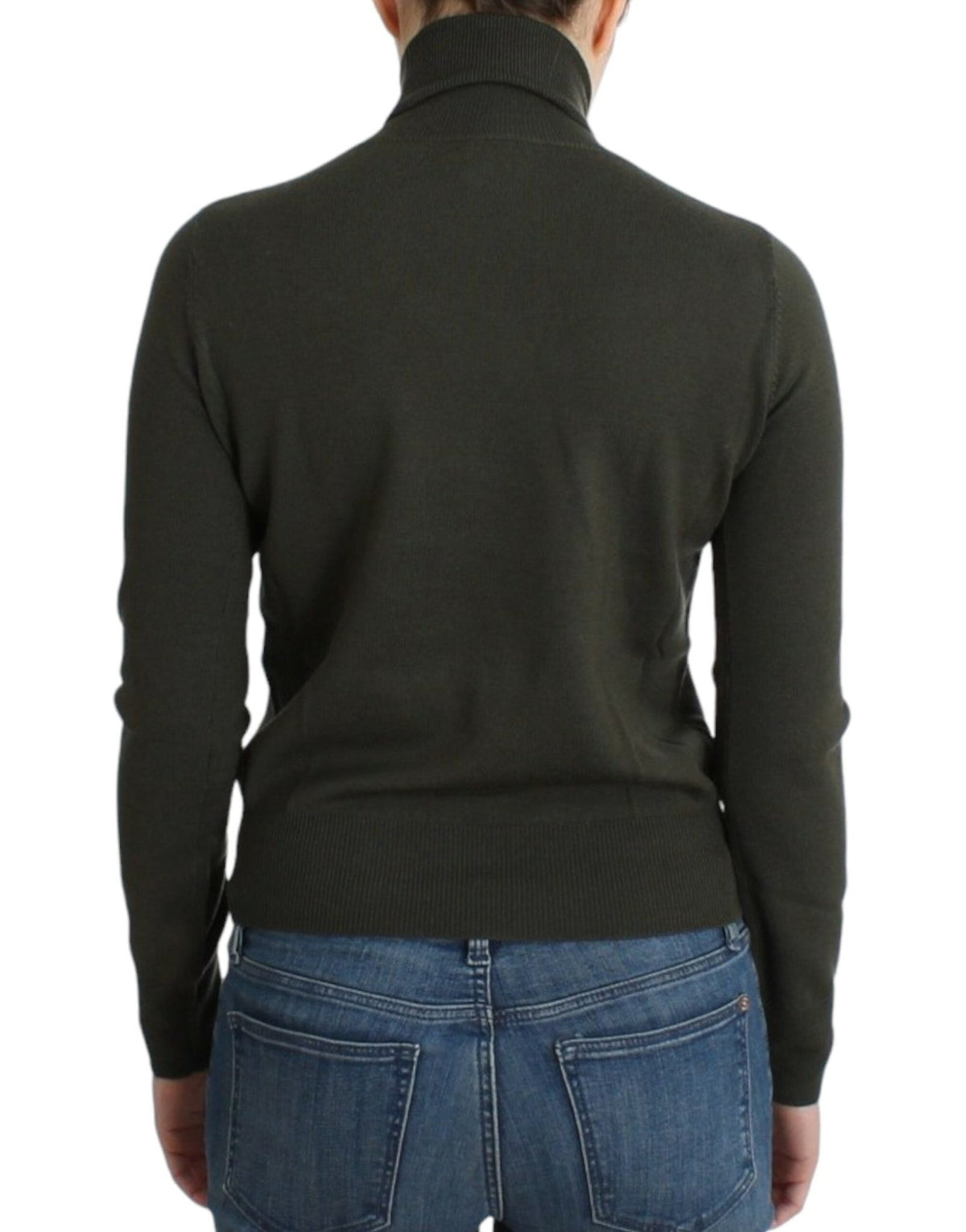 Green wool turtleneck sweater - X excelência