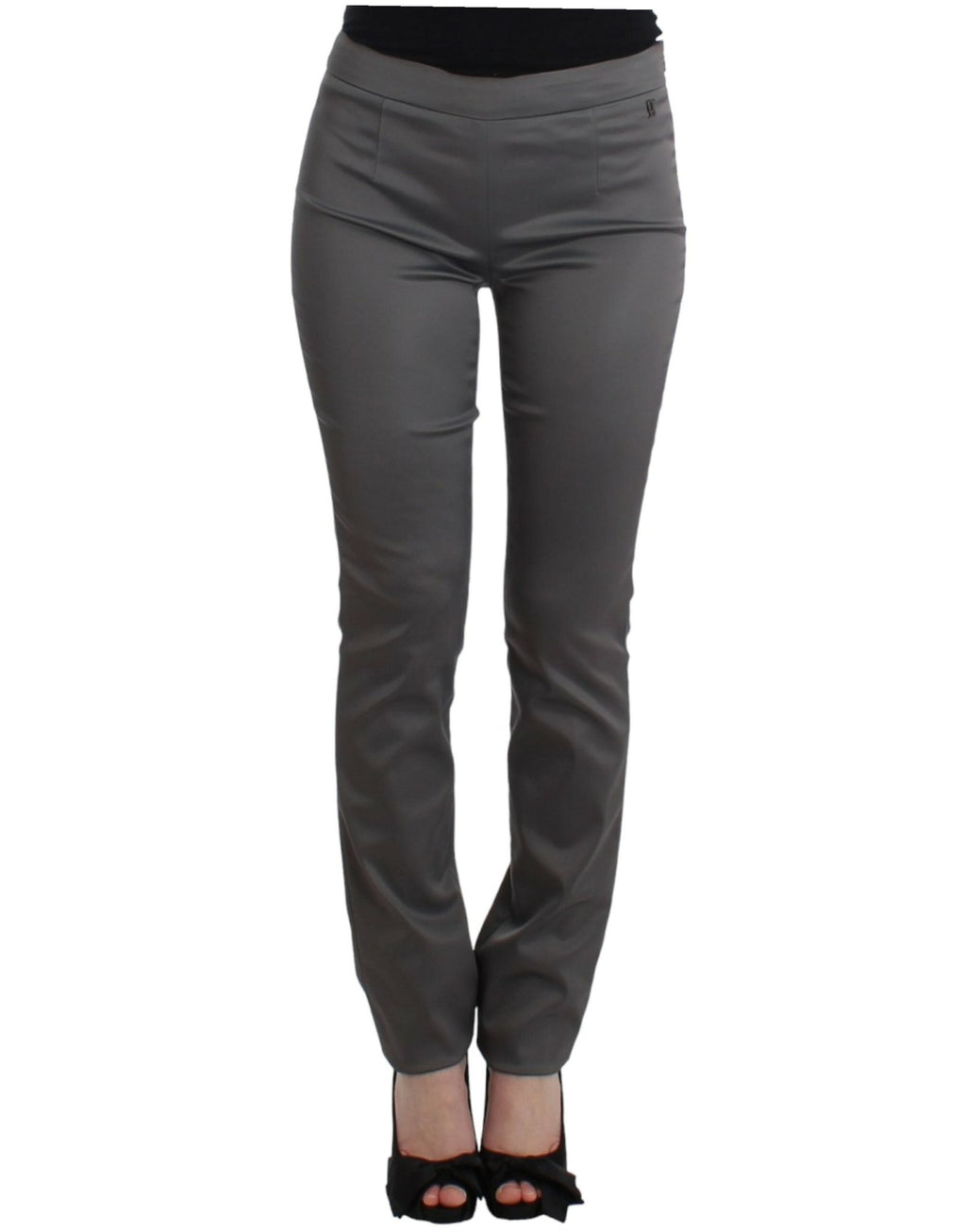 Gray slim fit pants - X excelência