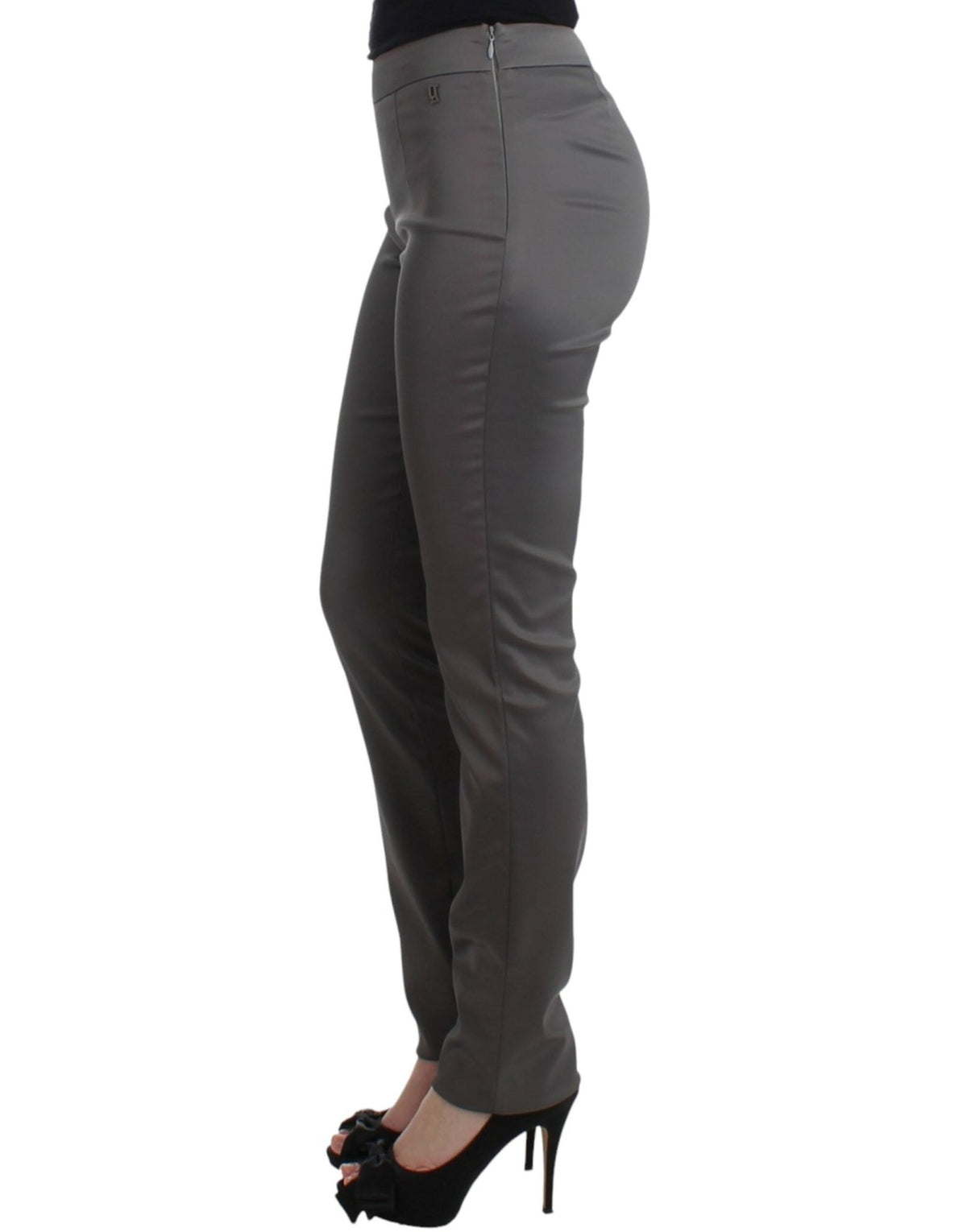 Gray slim fit pants - X excelência