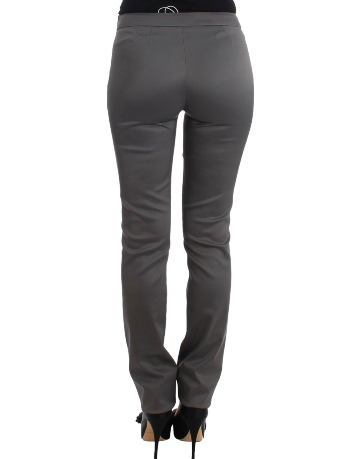 Gray slim fit pants - X excelência
