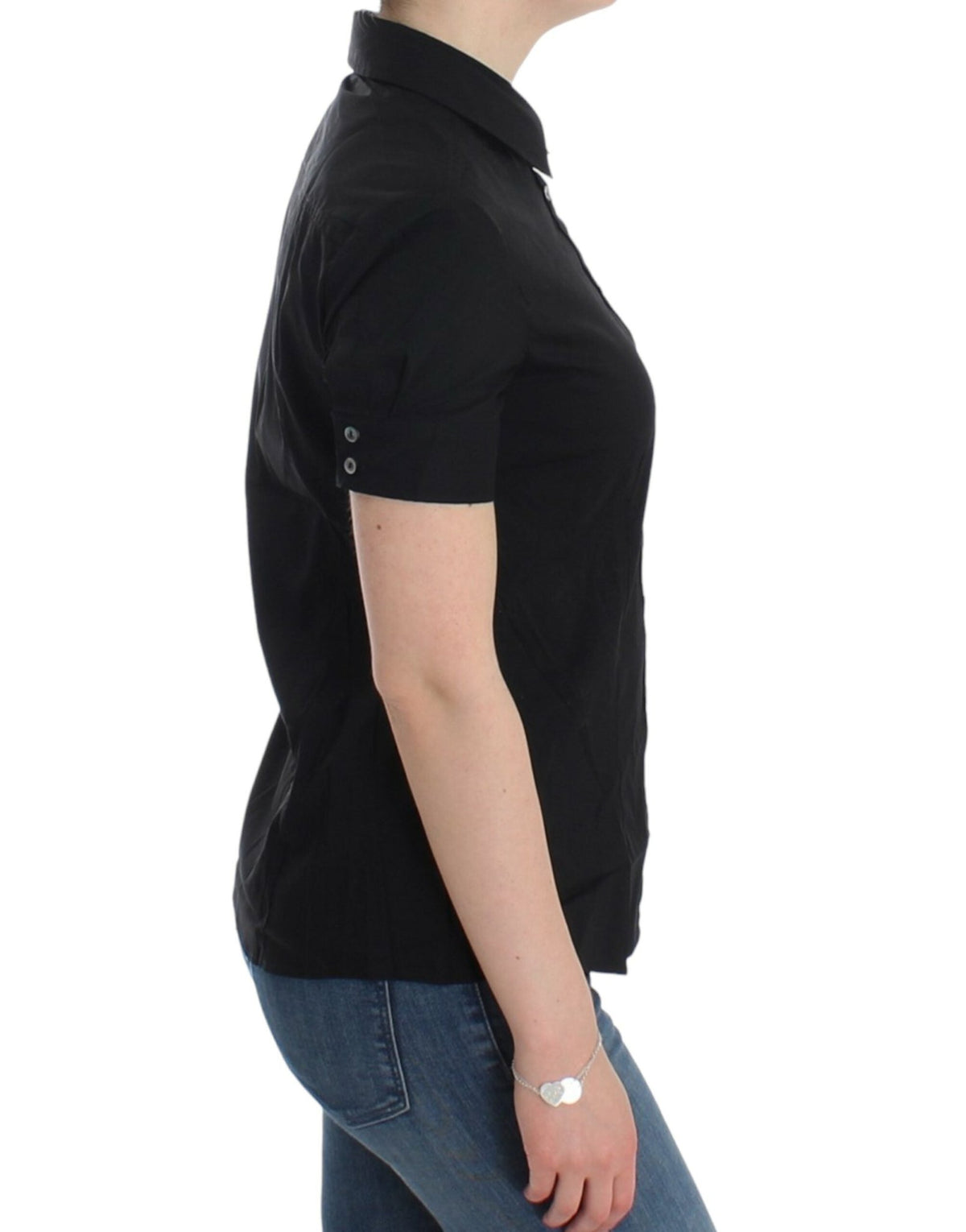 Black cotton shirt top - X excelência