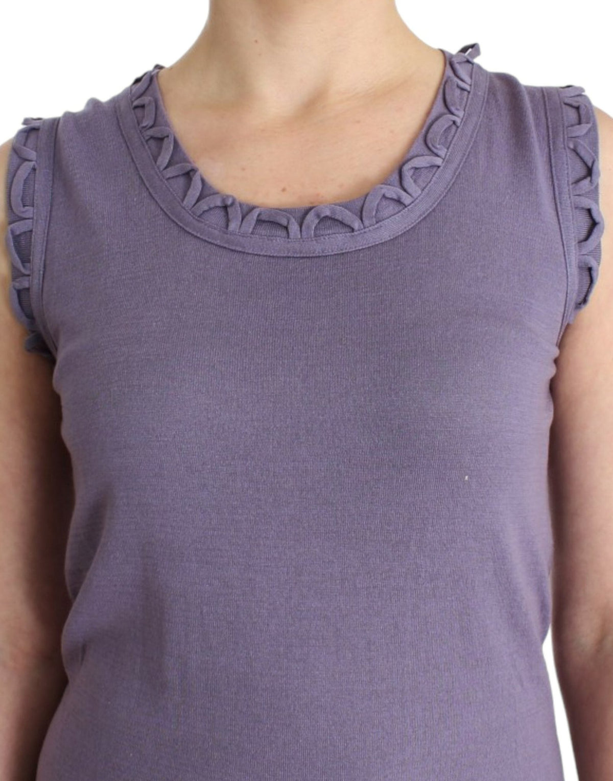 Purple cotton jersey dress - X excelência