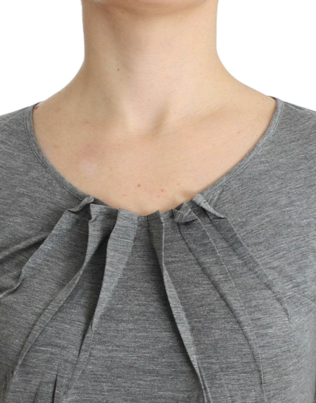 Gray 3/4 sleeves jumper top - X excelência