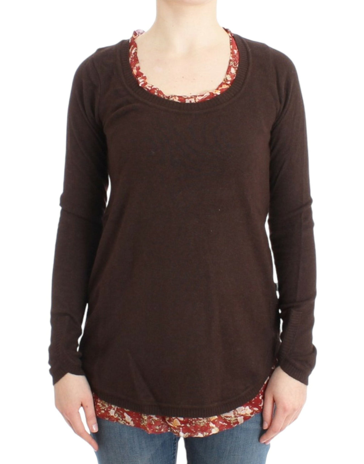 Brown crewneck sweater - X excelência
