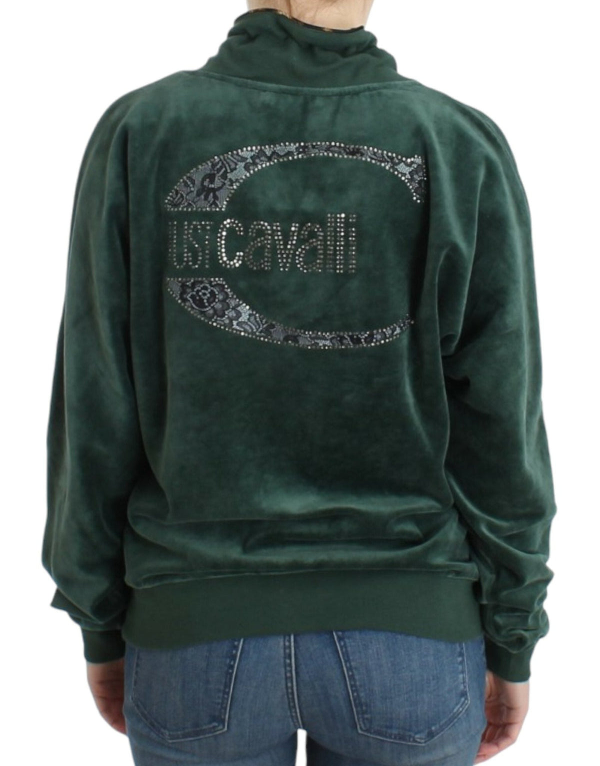 Green velvet cotton sweater - X excelência