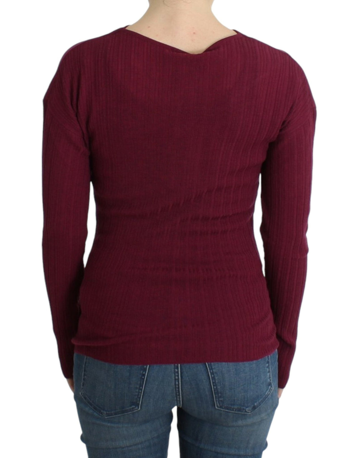 Purple knitted wool sweater - X excelência