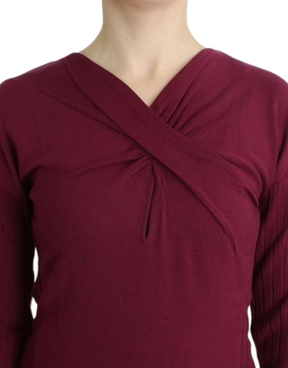 Purple knitted wool sweater - X excelência
