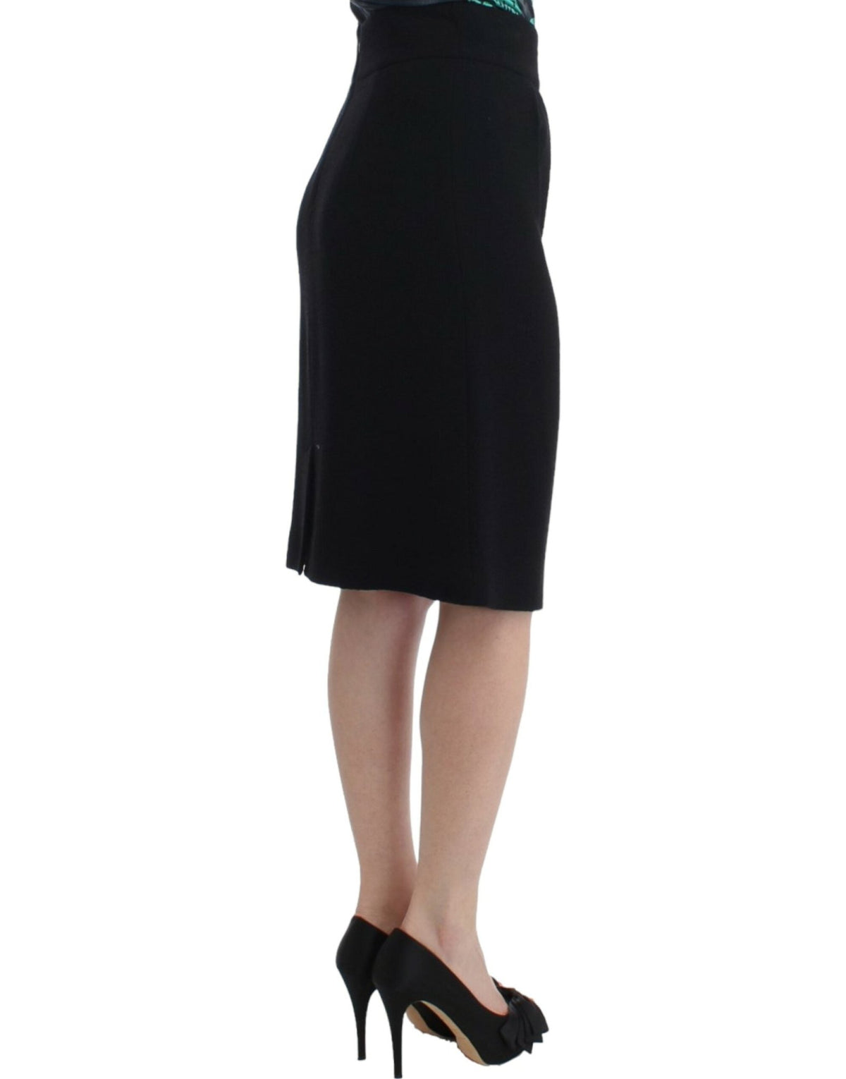 Black wool pencil skirt - X excelência