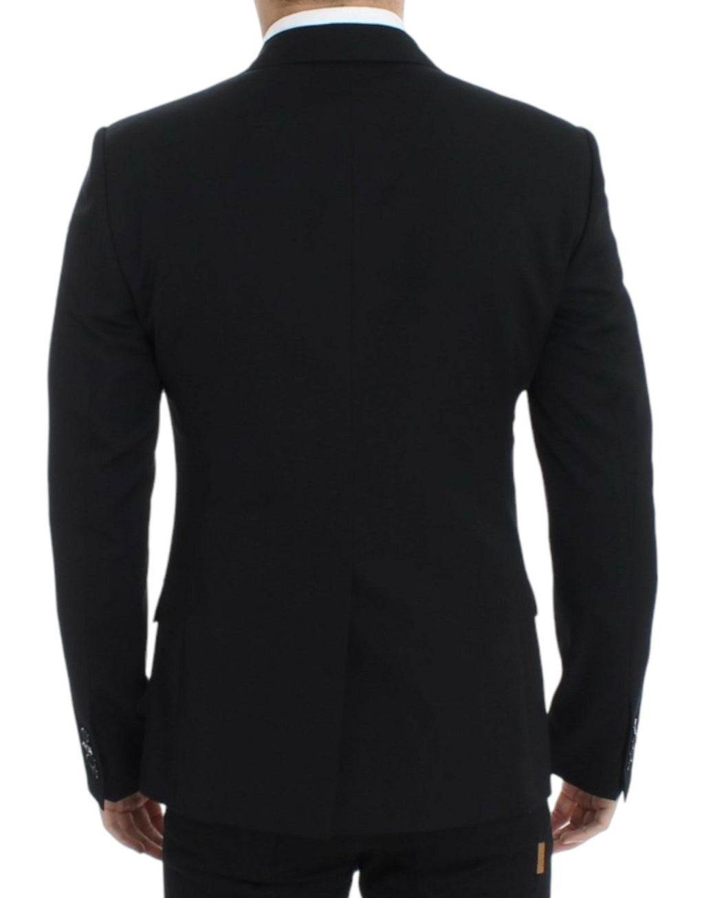 Black wool slim fit blazer - X excelência