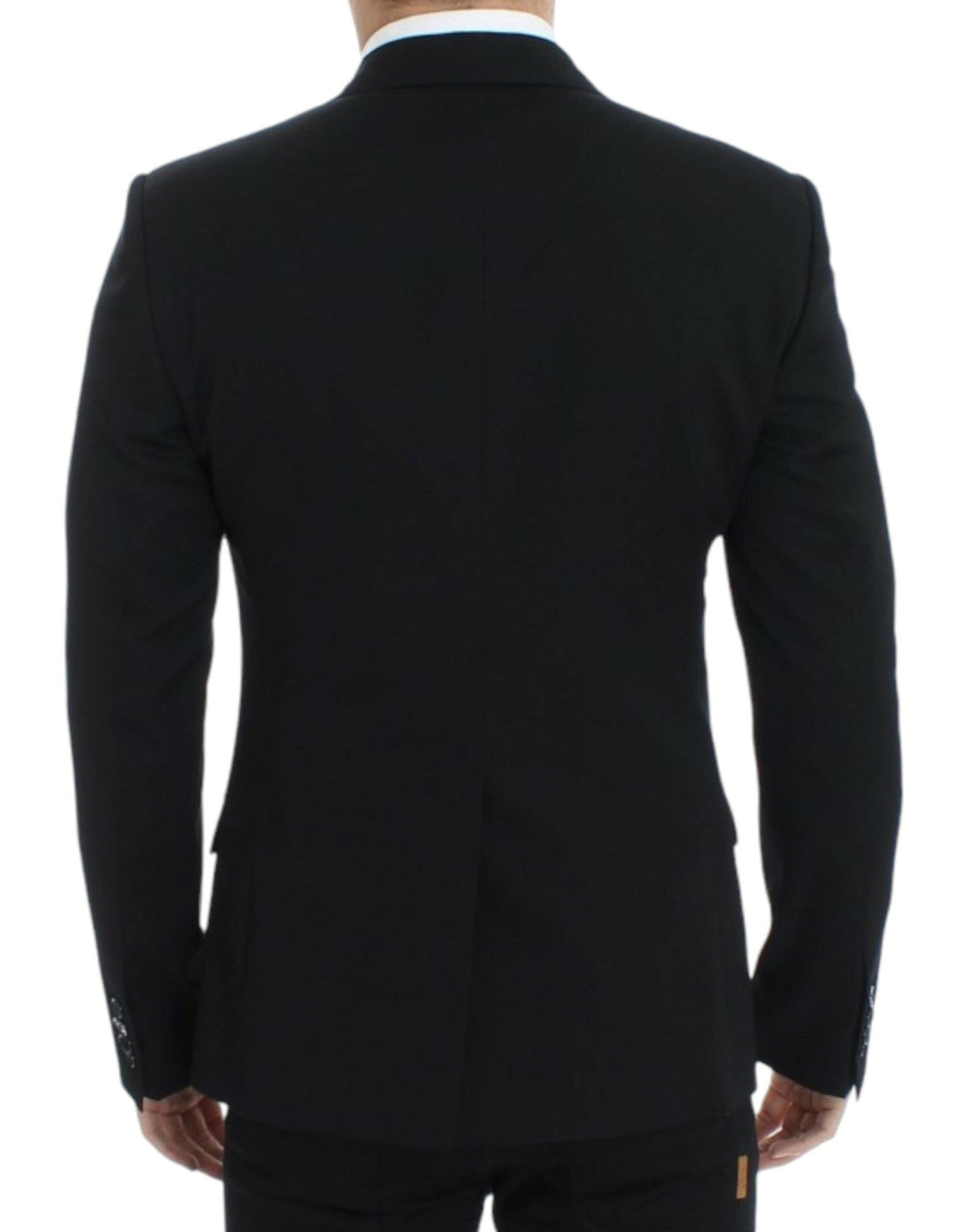 Black wool slim fit blazer - X excelência
